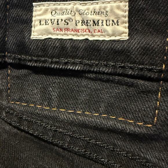 Levi's Premium Straight Leg Jeans, Black, Men's 34x32 - Picture 8 of 8